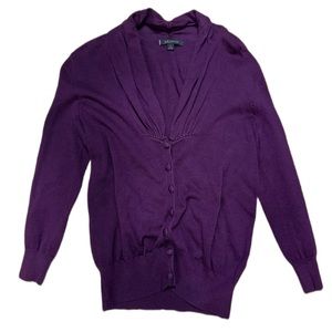 Purple Cardigan Anne Klein